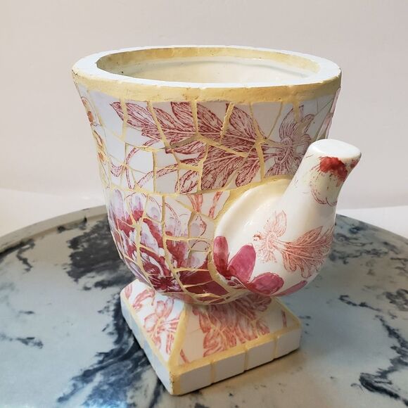 Vintage Mosaic Teapot Planter - Picture 4 of 11